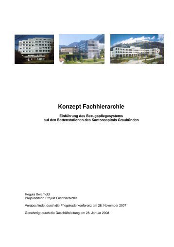 Konzept Fachhierarchie - Kantonsspital Graubünden