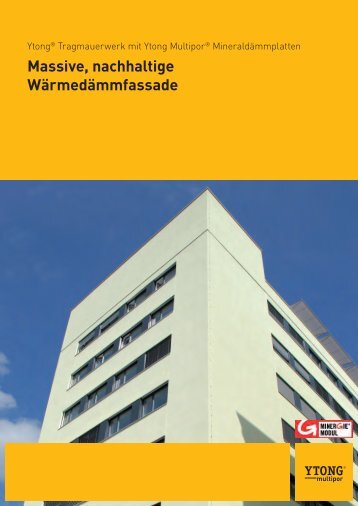 Massive, nachhaltige WÃ¤rmedÃ¤mmfassade - Ytong