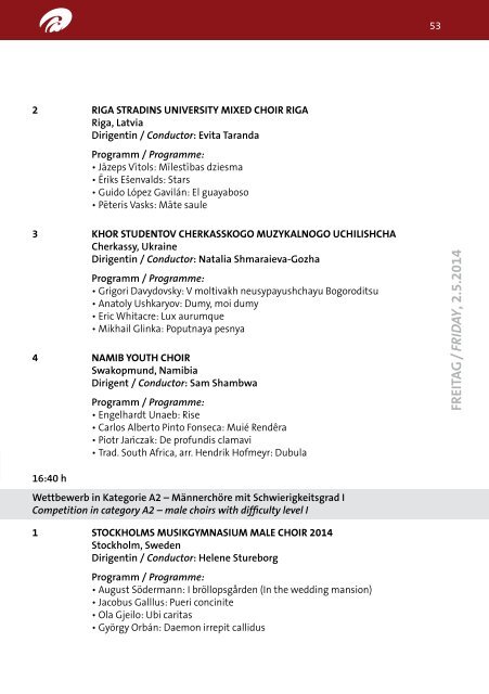 Program Book - Bad Ischl 2014