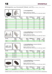 Möbelgleiter aus Kunststoff, Metall, mit Filz für Stühle, Tische, Sessel