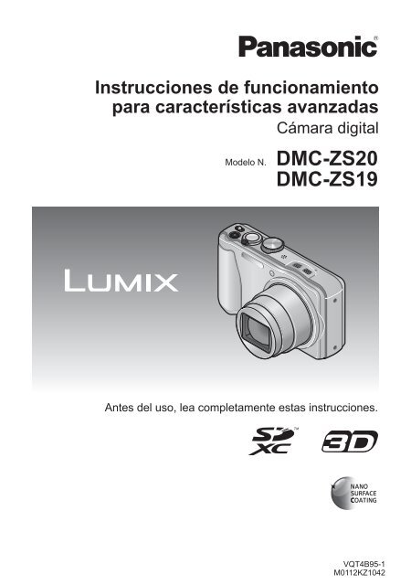 Manual de Usuario para el Modelo DMC-ZS20PU() - Panasonic