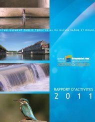 Rapport d'activitÃ©s 2011 - EPTB SaÃ´ne Doubs