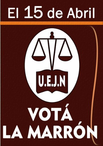 15 de Abril VOTÁ LA MARRON