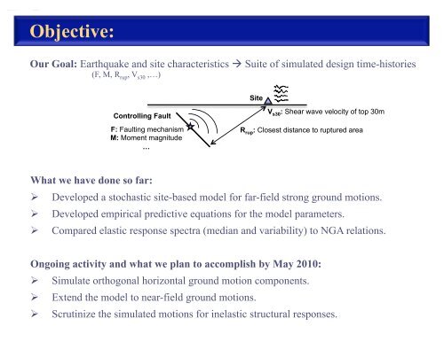 Simulation of Synthetic Ground Motions for Specified Earthquake ...