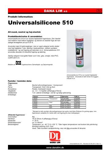 Universalsilicone 510 - Dana Lim A/S