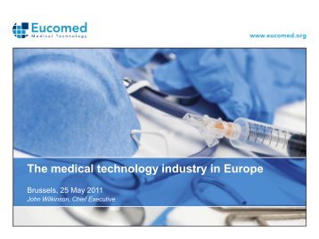 The medical technology industry in Europe - Eucomed