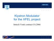 Klystron Modulator for the XFEL project