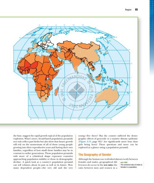 Chapter 3 Population Geography - W.H. Freeman