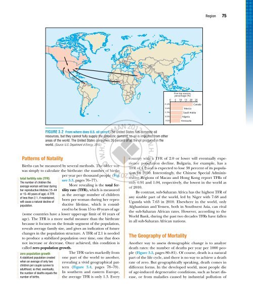 Chapter 3 Population Geography - W.H. Freeman