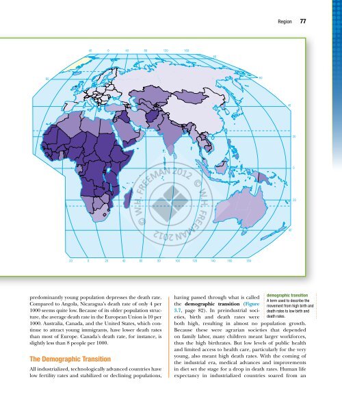 Chapter 3 Population Geography - W.H. Freeman