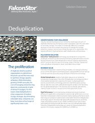 Deduplication Overview - FalconStor