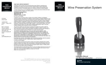 Wine Preservation System - The Sharper Image