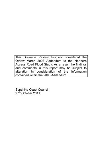 Pelican Waters Drainage Review - Sunshine Coast Council