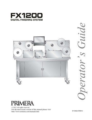 FX1200 Manual - Primera