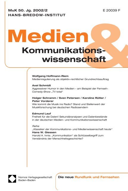 Ganzes Heft zum Download (Pdf) - Medien ...