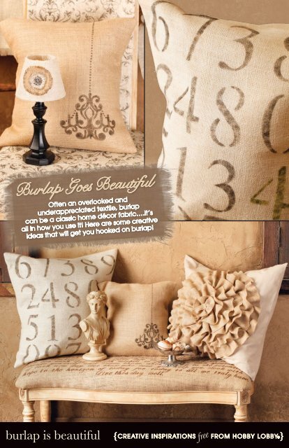 Burlap Goes Beautiful - Hobby Lobby