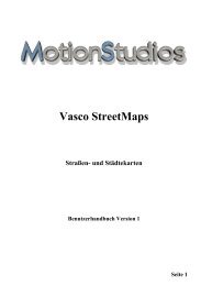 Vasco StreetMaps - MotionStudios