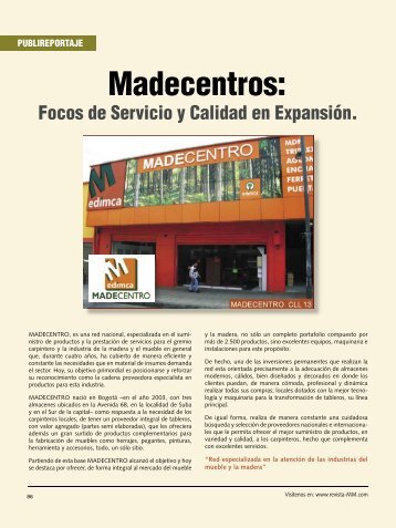 Publireportaje Madecentros... - Revista El Mueble y La Madera