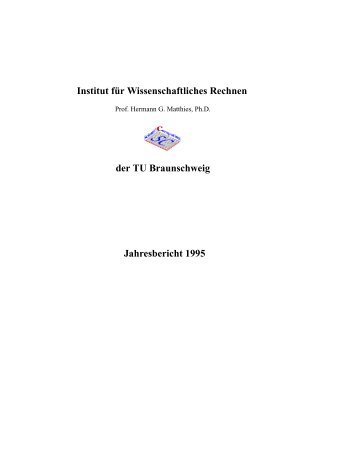 Jahresbericht 1995 - Institut fÃƒÂ¼r Wissenschaftliches Rechnen ...