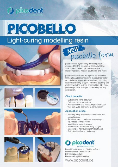 picobello form - picodent