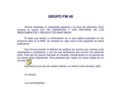 Bienvenido a la WEB del Grupo FM 40