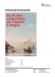 Au fil des collections de Tiepolo Ã  Degas - Fondation de l'Hermitage