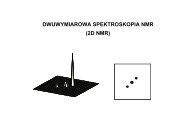 DWUWYMIAROWA SPEKTROSKOPIA NMR (2D NMR)