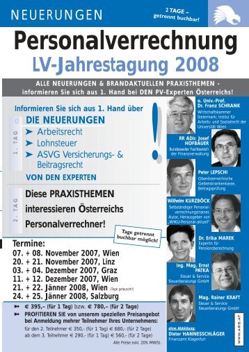 Personalverrechnung 2008 - Steuer & Service