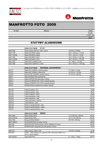 Manfrotto Nord Foto Detal 2009 - Milso