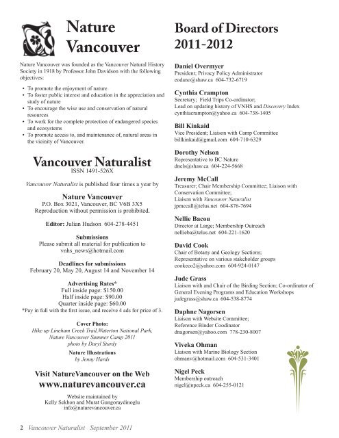 Vancouver Naturalist_Sept 2011.pdf - Nature Vancouver