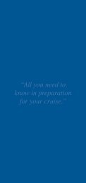 you need to know in preparation for your cruise. - Fred Olsen Cruises