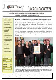 Jahresberichte 2011 - Marktgemeinde Zeillern