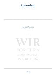 der Wirtschaft - Stifterverband für die Deutsche Wissenschaft