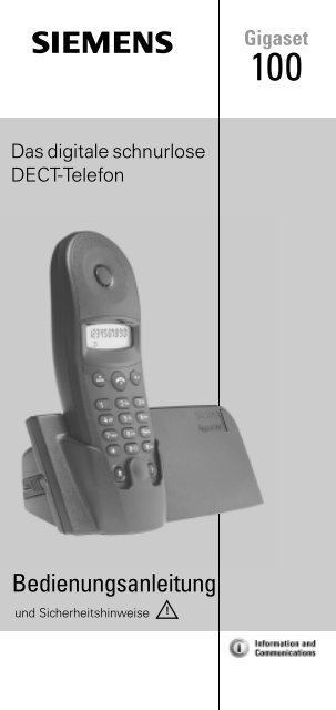Siemens Gigaset 100 Bedienungsanleitungen