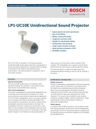 LP1âUC10E Unidirectional Sound Projector