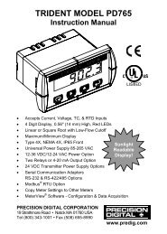 TRIDENT MODEL PD765 Instruction Manual