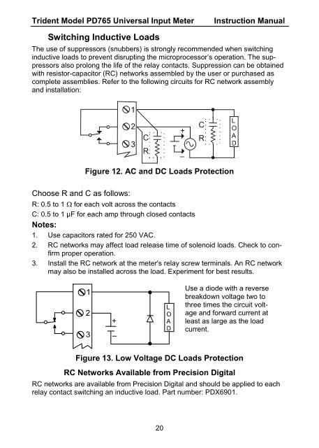 TRIDENT MODEL PD765 Instruction Manual