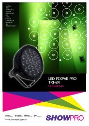 Tri-24 LED PiXPAr Pro LEDPAr240 - Show Technology Australia