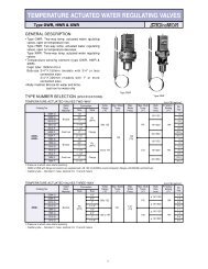 temperature actuated water regulating valves - Ecotherm