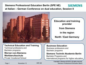 Siemens Professional Education Berlin