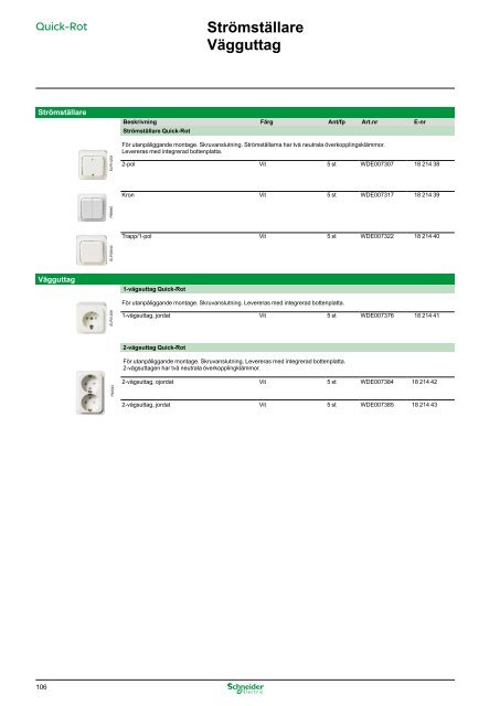 Schneider Produktkatalog Butikssortiment, 1112 - Gelia