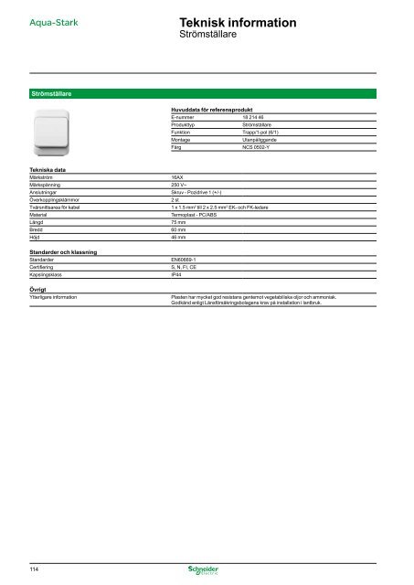 Schneider Produktkatalog Butikssortiment, 1112 - Gelia