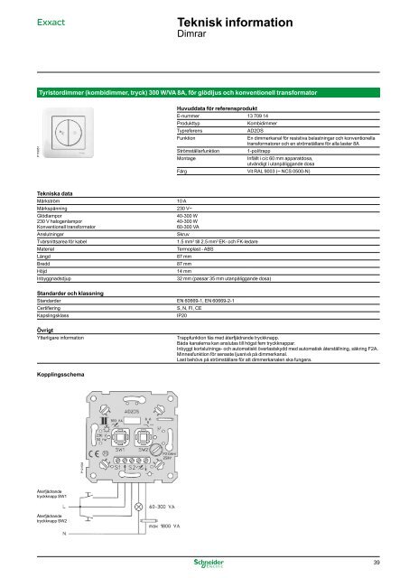 Schneider Produktkatalog Butikssortiment, 1112 - Gelia