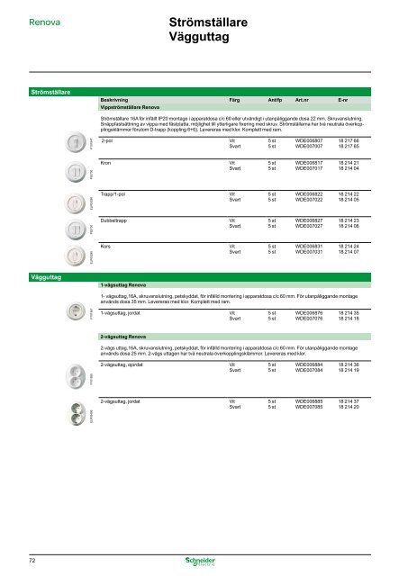 Schneider Produktkatalog Butikssortiment, 1112 - Gelia