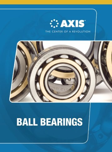 Axis Ball Bearing Catalog (PDF) - McGuire Bearing Company