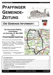 An einen Haushalt - Gemeinde Pfaffing