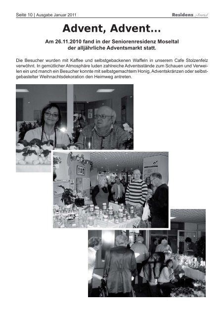 Ausgabe Januar 2011 | Seite 1 - Seniorenresidenz Moseltal