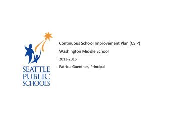 CSIP - Seattle Public Schools