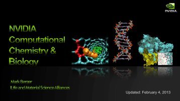 Computational Chemistry Benchmarks - Nvidia