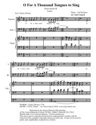 O For a Thousand Tongues to Sing (PDF format) - General Board of ...